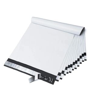 100 White Poly Mailing Envelopes/Bags Size 9x12
